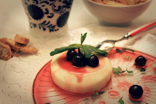 Receta De Panna Cotta O Panacota Con Amarene Sciroppate O Cerezas En Almíbar