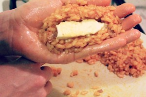 Supplí: croquetes de risotto amb sofregit de vedella i cor de mozzarella ~ Entrants Receptes  ~ La ragazza col mattarello