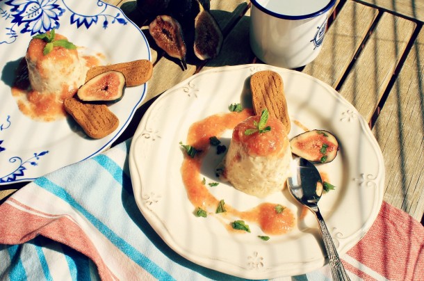 Semifreddo De Turrón Con Higo Fresco Y Una Nota De Ron