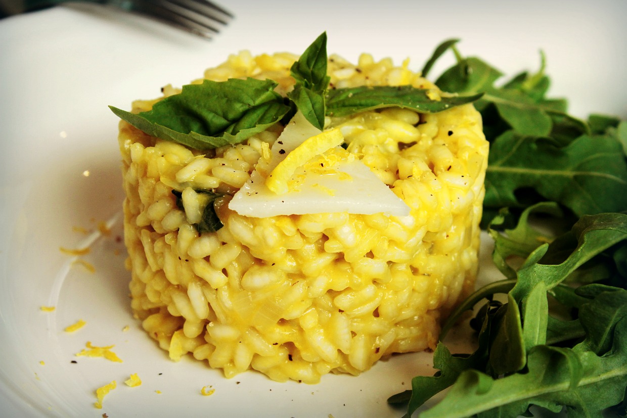 Risotto de llimona amb formatge de cabra curat i alfàbrega ~ Primers Receptes ~ La ragazza col mattarello Risotto de llimona amb formatge de cabra curat i alfàbrega ~ Primers Receptes ~ La ragazza col mattarello