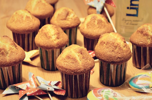 Muffins De Almendra, Limoncello Y Chocolate Blanco