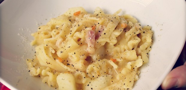 Pasta i patates a la romana amb bacó ~ Primers Receptes  ~ La ragazza col mattarello