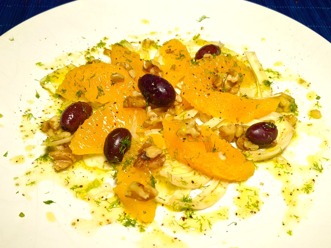 Ensalada de naranja y hinojo (insalata di arance e finocchi alla siciliana)