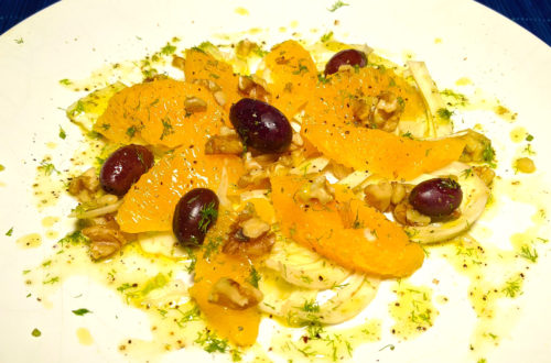 Ensalada de naranja y hinojo (insalata di arance e finocchi alla siciliana)