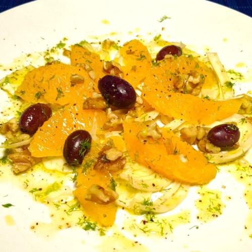 Ensalada de naranja y hinojo (insalata di arance e finocchi alla siciliana)