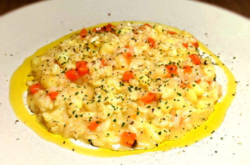 Risotto de patata y zanahoria