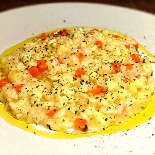 Potato and carrot risotto ~ Main courses Recipes  ~ La ragazza col mattarello Potato and carrot risotto ~ Main courses Recipes  ~ La ragazza col mattarello