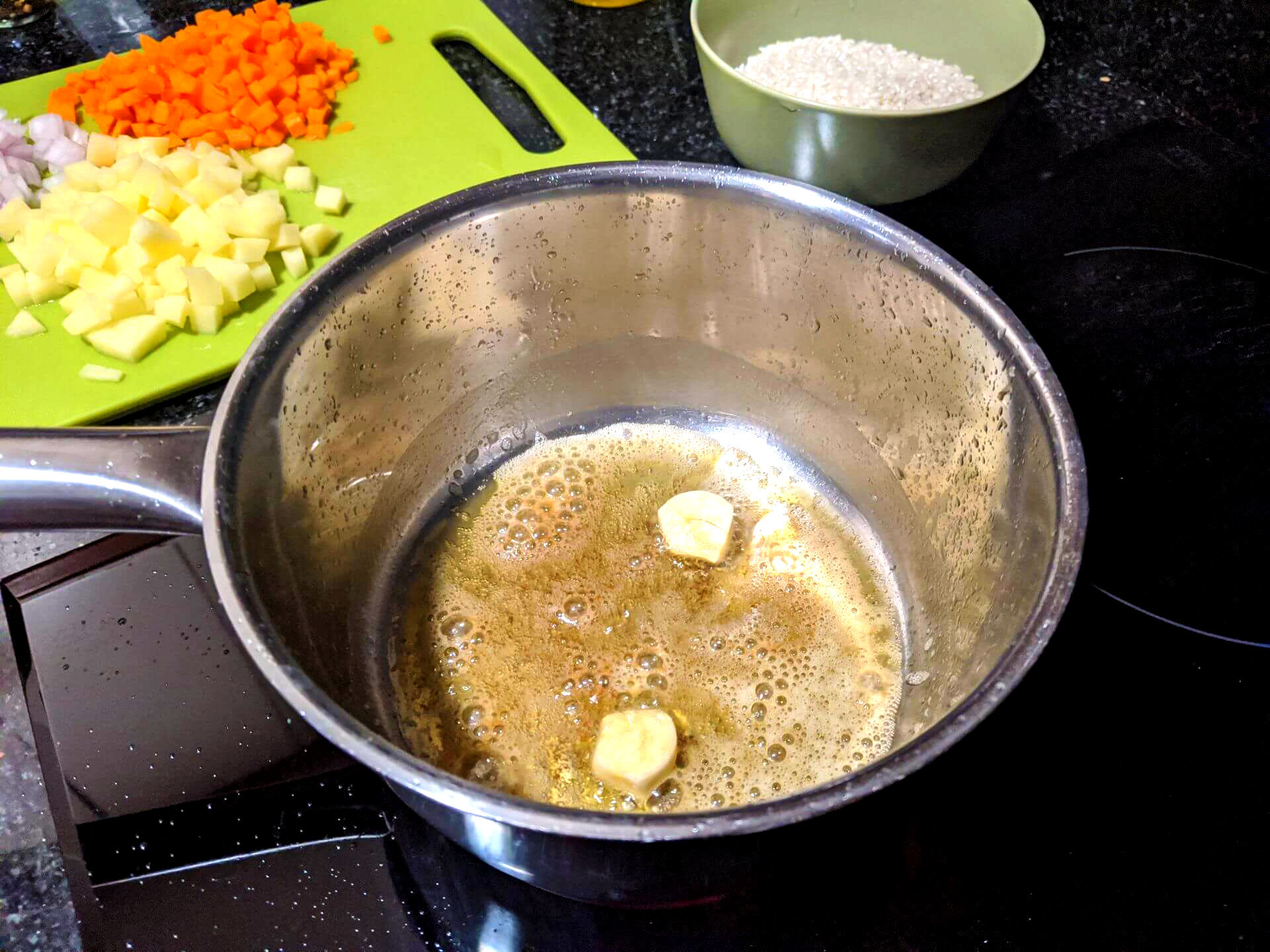 Risotto de patata y zanahoria ~ Primeros Recetas ~ La ragazza col mattarello Risotto de patata y zanahoria ~ Primeros Recetas ~ La ragazza col mattarello
