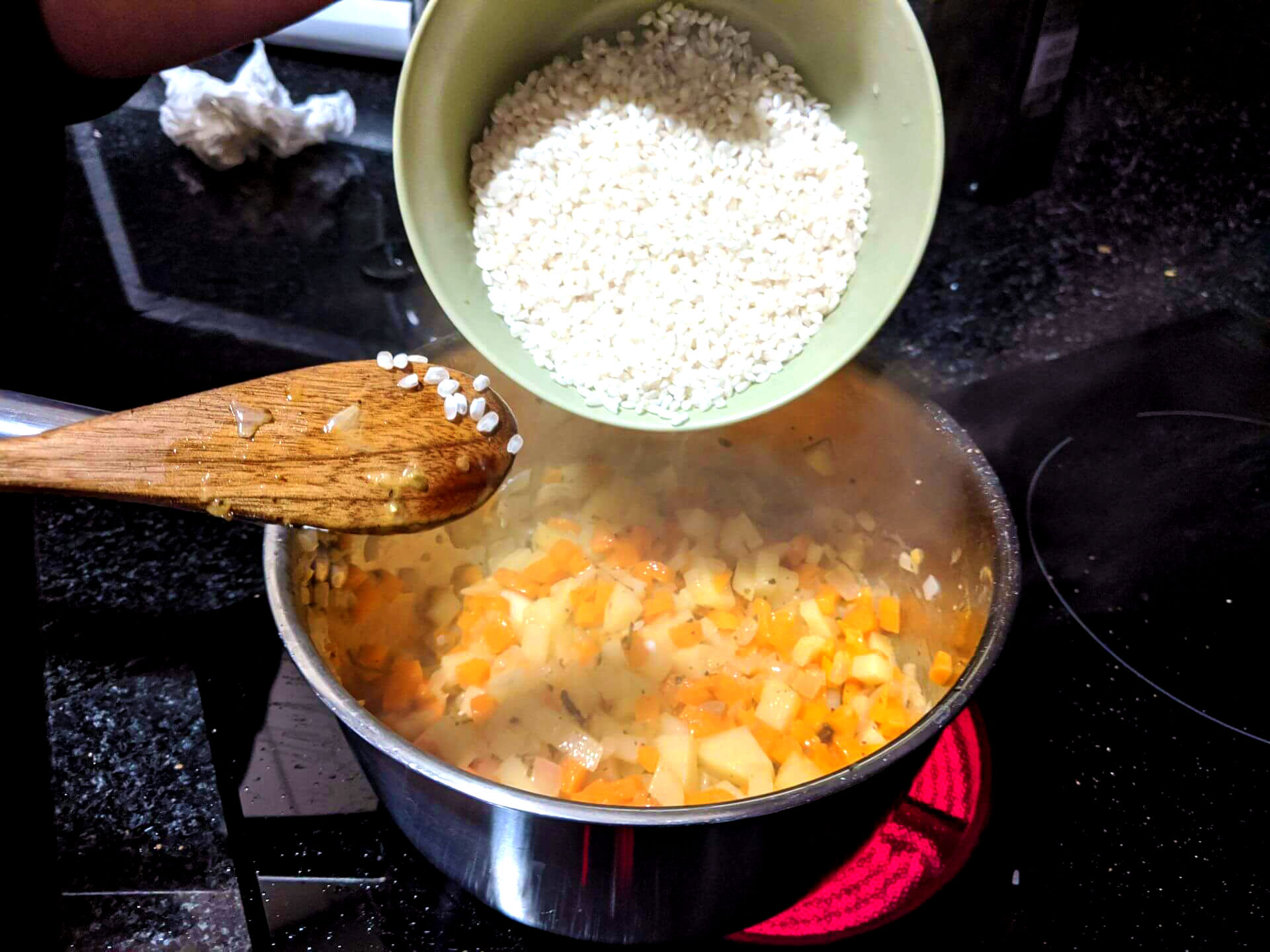 Risotto de patata y zanahoria ~ Primeros Recetas ~ La ragazza col mattarello Risotto de patata y zanahoria ~ Primeros Recetas ~ La ragazza col mattarello