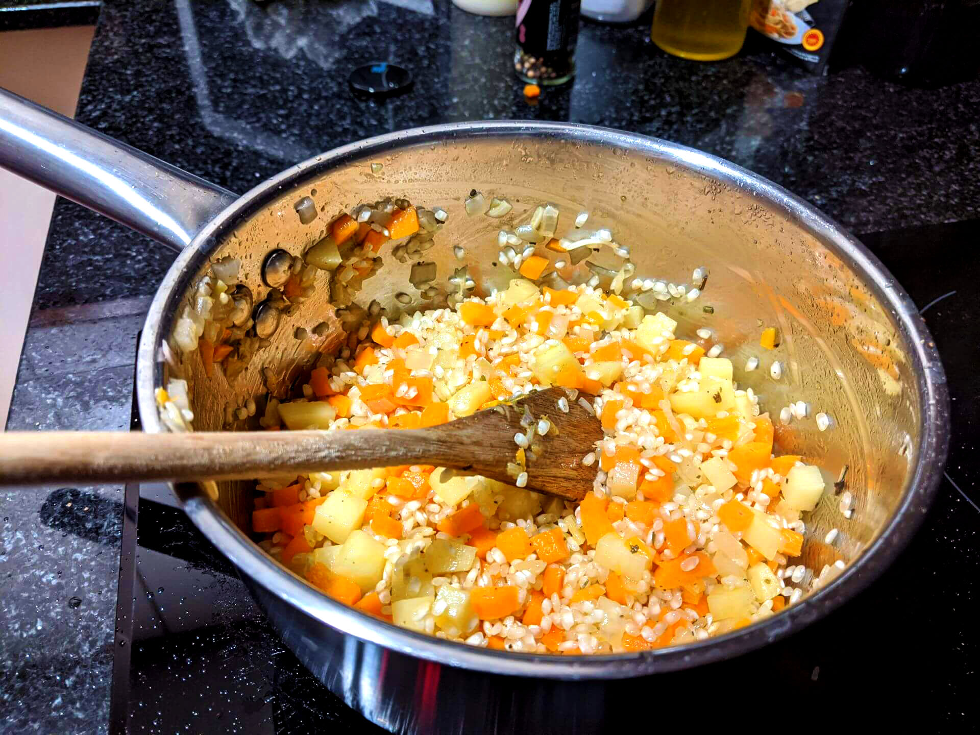 Risotto de patata y zanahoria ~ Primeros Recetas  ~ La ragazza col mattarello