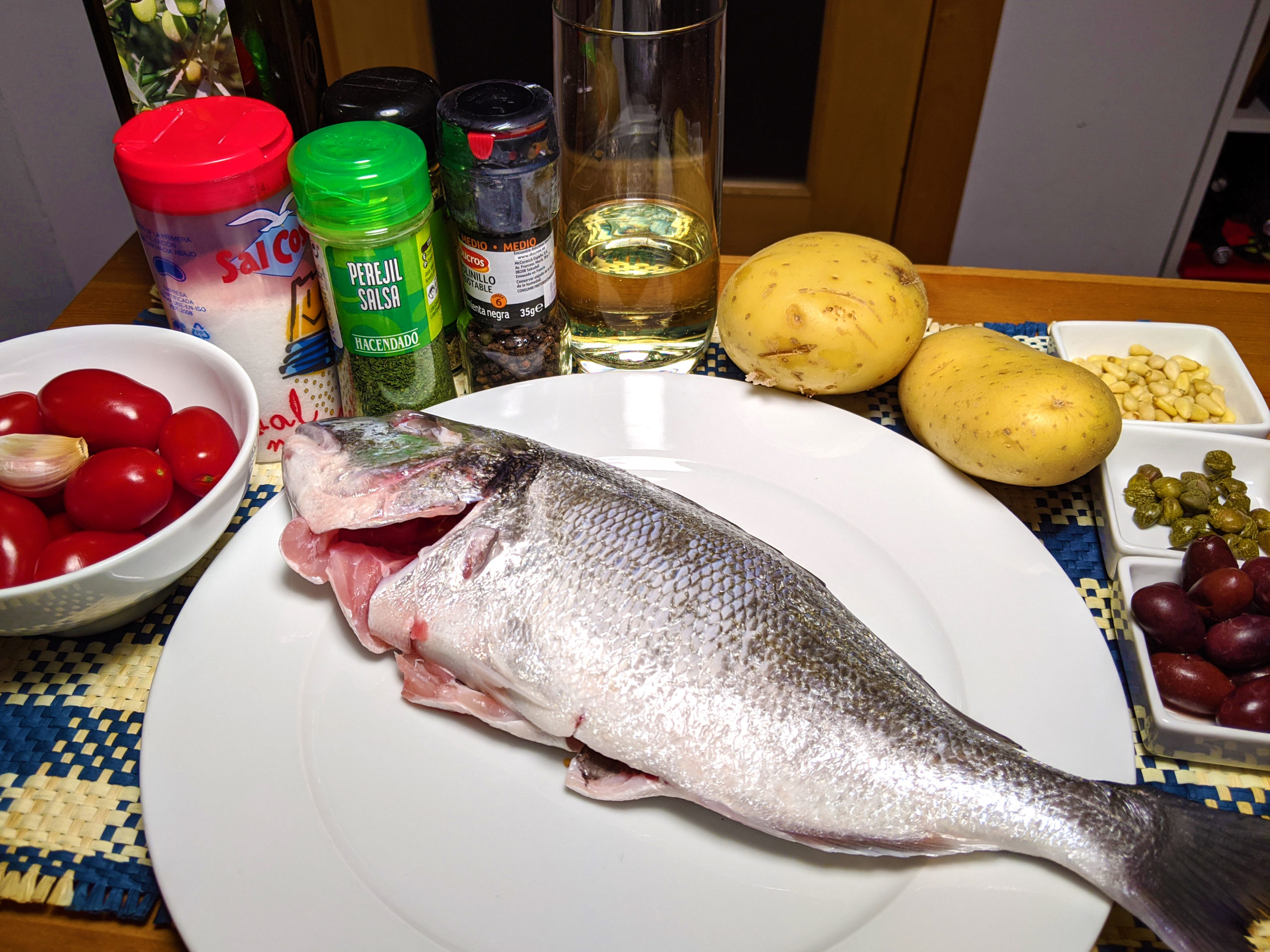 Dorada al horno (orata alla ligure) ~ Recetas Segundos  ~ La ragazza col mattarello