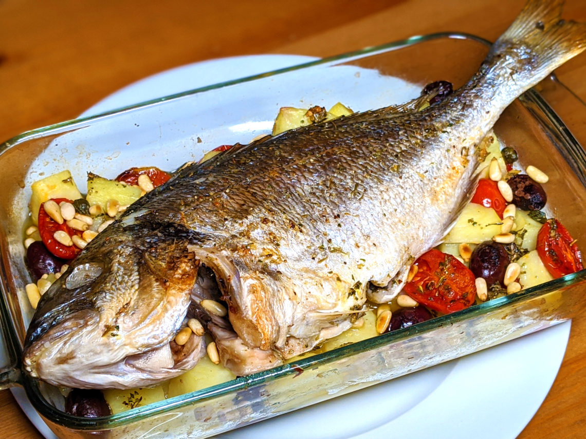 Dorada al horno (orata alla ligure)