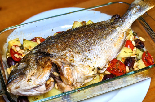 Dorada al horno (orata alla ligure)