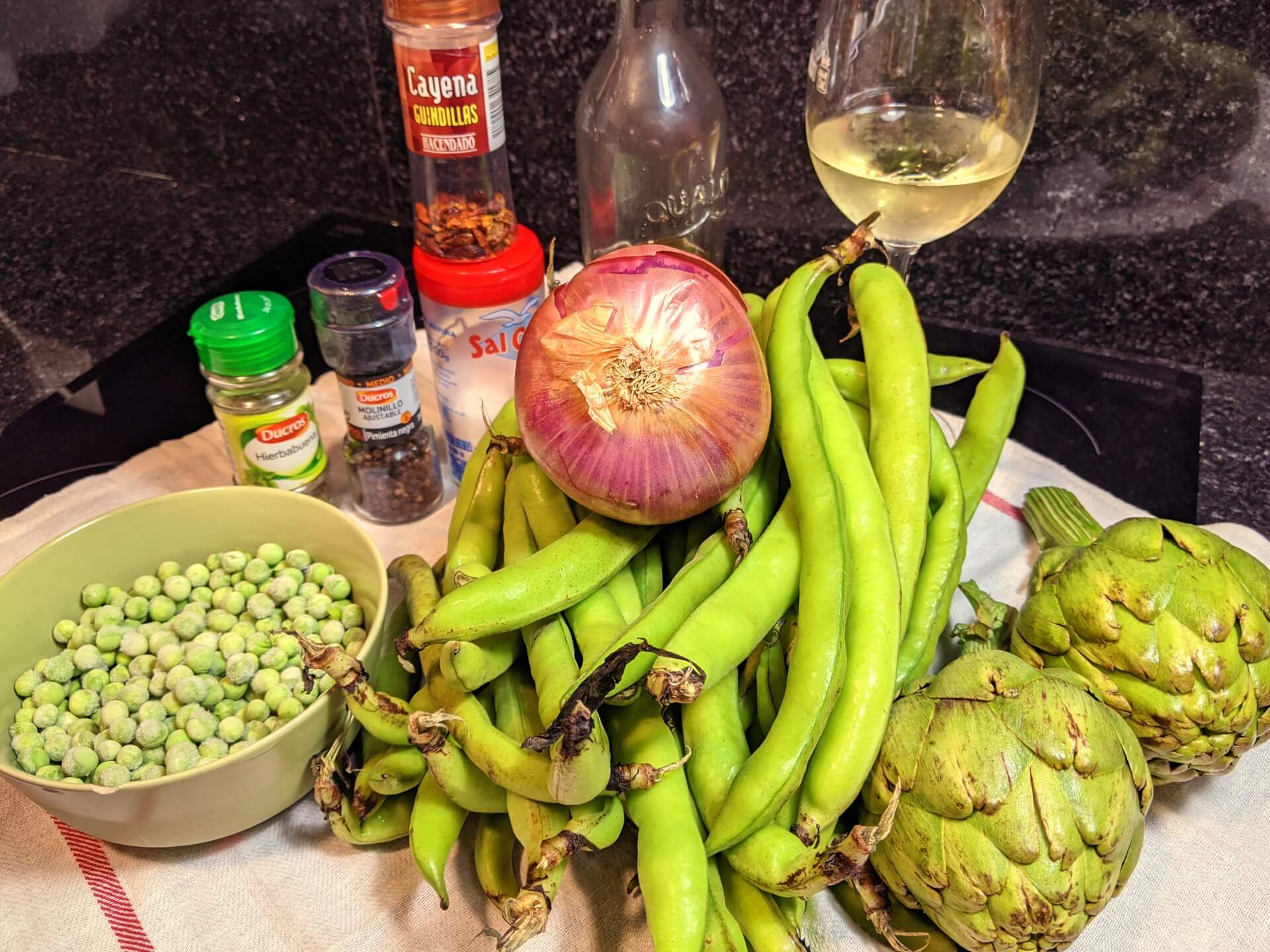 Habas, guisantes y alcachofas (Vignarola alla romana) ~ Primeros Recetas  ~ La ragazza col mattarello