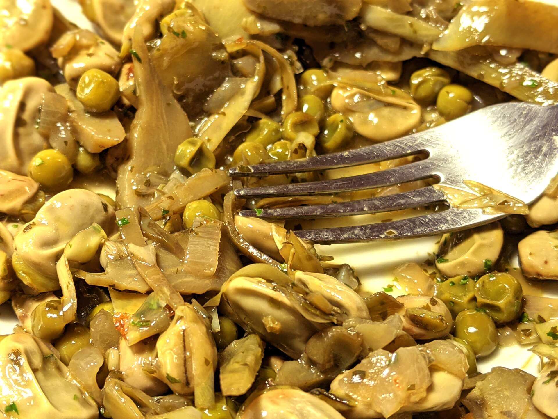 Fava beans, peas and artichokes (Vignarola alla romana) ~ Main courses Recipes  ~ La ragazza col mattarello