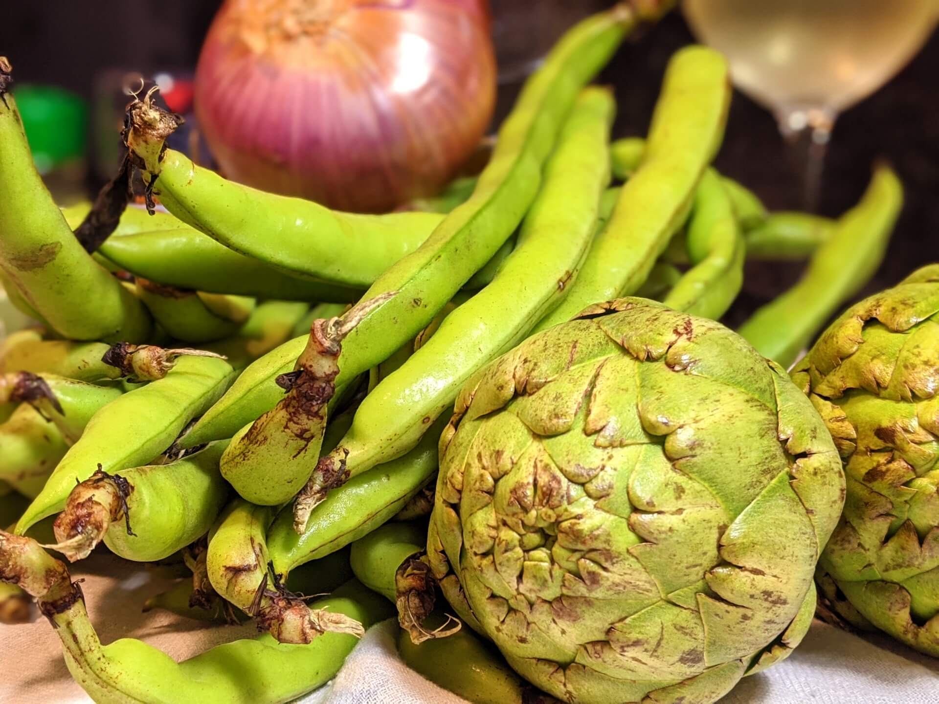 Fava beans, peas and artichokes (Vignarola alla romana) ~ Main courses Recipes  ~ La ragazza col mattarello