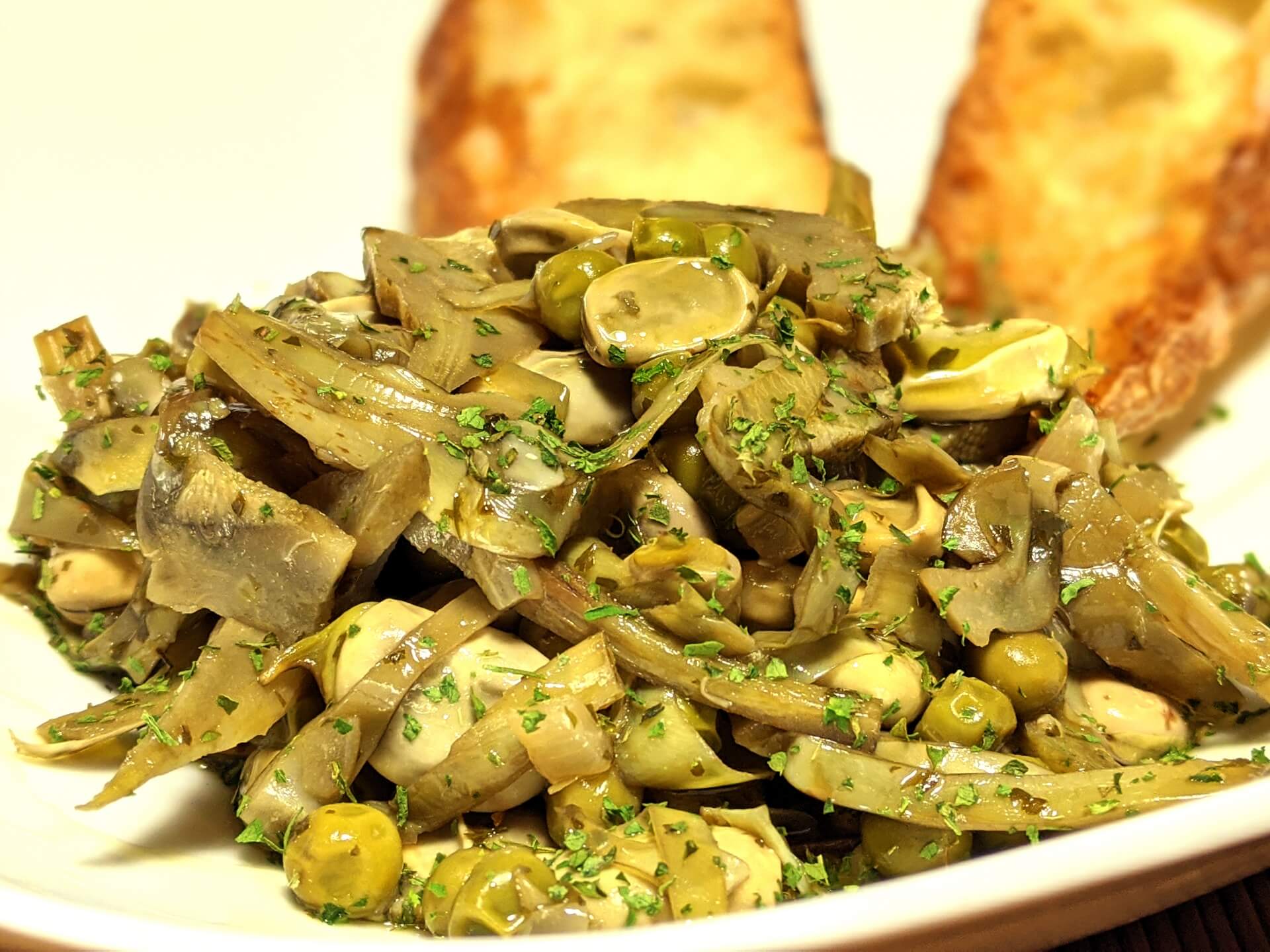 Fava beans, peas and artichokes (Vignarola alla romana) ~ Main courses Recipes  ~ La ragazza col mattarello