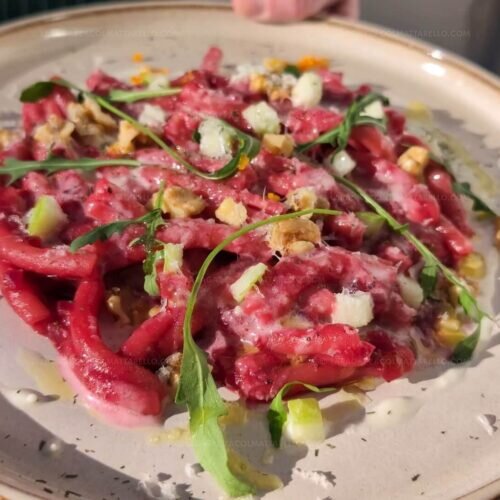 Receta de San Valentín: Pasta con Remolacha y Queso de Cabra