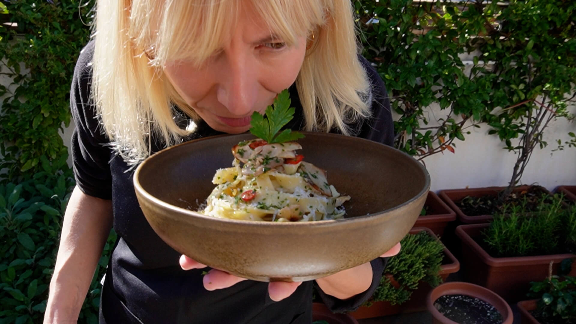 Pasta con boletus (tagliatelle ai funghi porcini) ~ Primeros Recetas  ~ La ragazza col mattarello