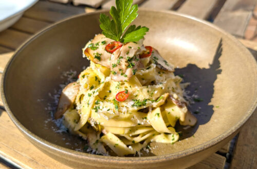 Pasta con boletus (tagliatelle ai funghi porcini)