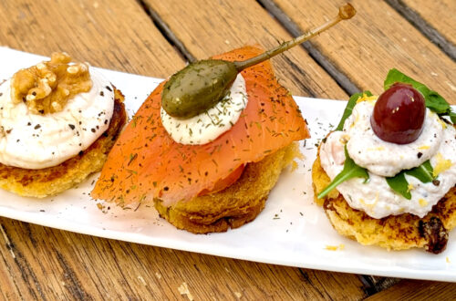 Canapés de panettone - una receta fácil y creativa