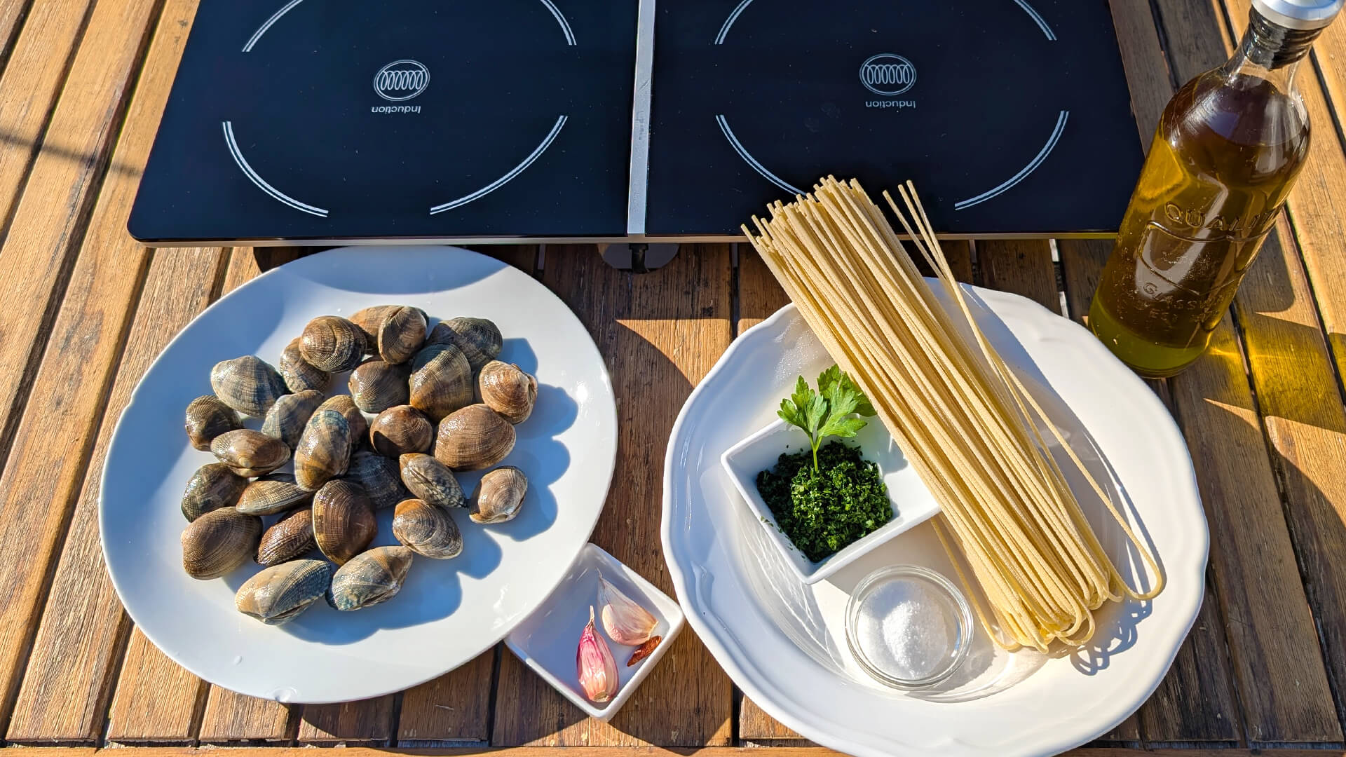 Pasta con almejas (Spaghetti alle vongole) ~ Primeros Primeros Recetas Recetas  ~ La ragazza col mattarello