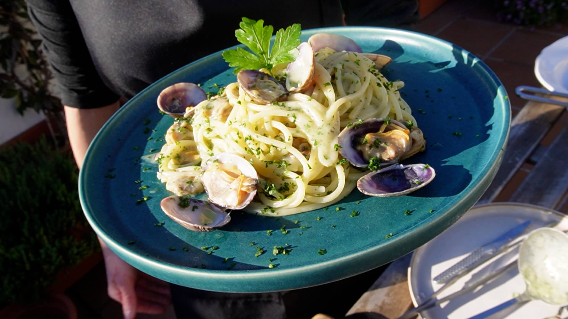 Pasta con almejas (Spaghetti alle vongole) ~ Primeros Primeros Recetas Recetas  ~ La ragazza col mattarello