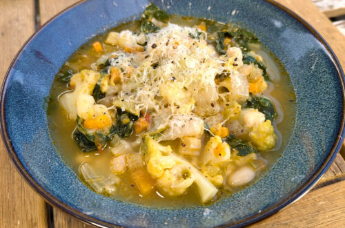 Sopa Minestrone Tradicional: Receta Italiana de Verduras y Pasta
