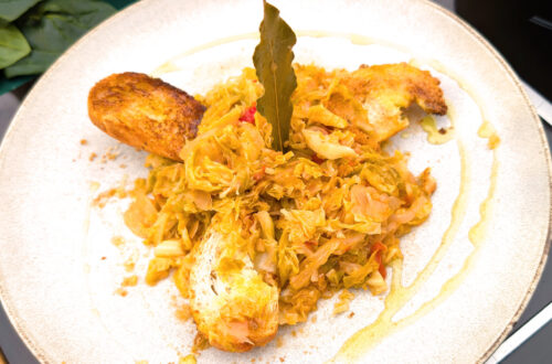Col estofada con sabores del sur de Italia