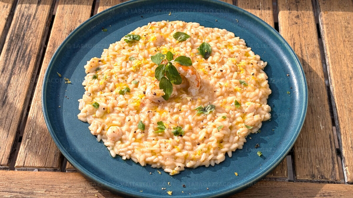 Risotto con Cava y Cigalas de San Valentín