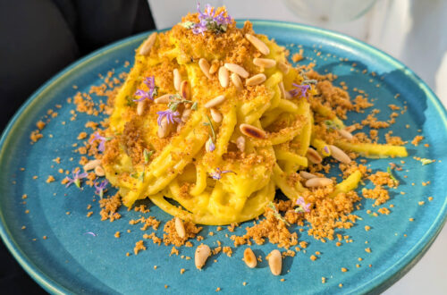 Pasta con coliflor a la siciliana (versión vegana)