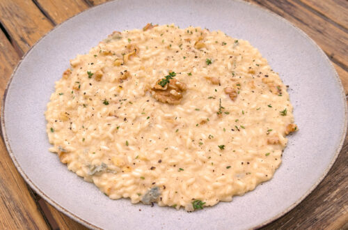 Risotto de gorgonzola y nueces - Trucos para un arroz cremoso