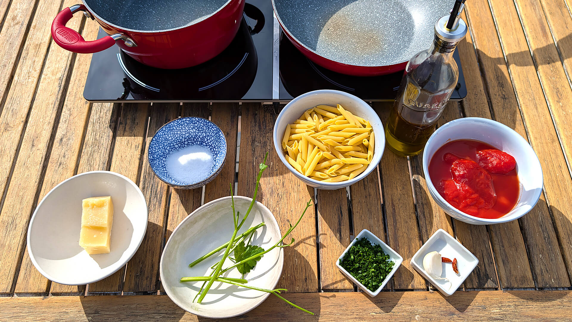 Penne all'arrabbiata ~ Primeros Recetas  ~ La ragazza col mattarello