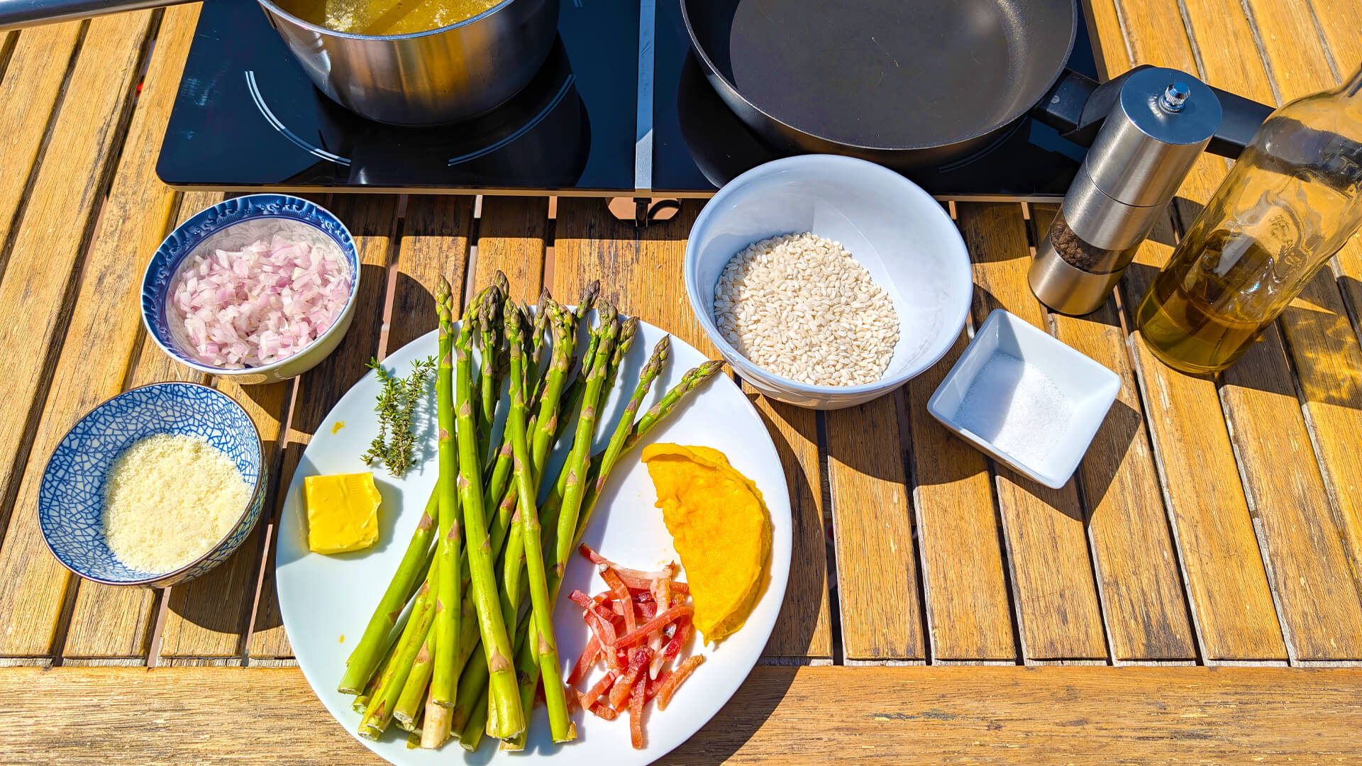 Risotto de espárragos y jamón: Receta clásica y primaveral ~ Primeros Recetas  ~ La ragazza col mattarello