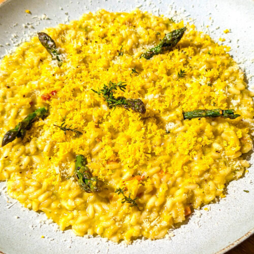 Asparagus and Ham Risotto: Classic and Springtime Recipe ~ Main courses Recipes  ~ La ragazza col mattarello Asparagus and Ham Risotto: Classic and Springtime Recipe ~ Main courses Recipes  ~ La ragazza col mattarello