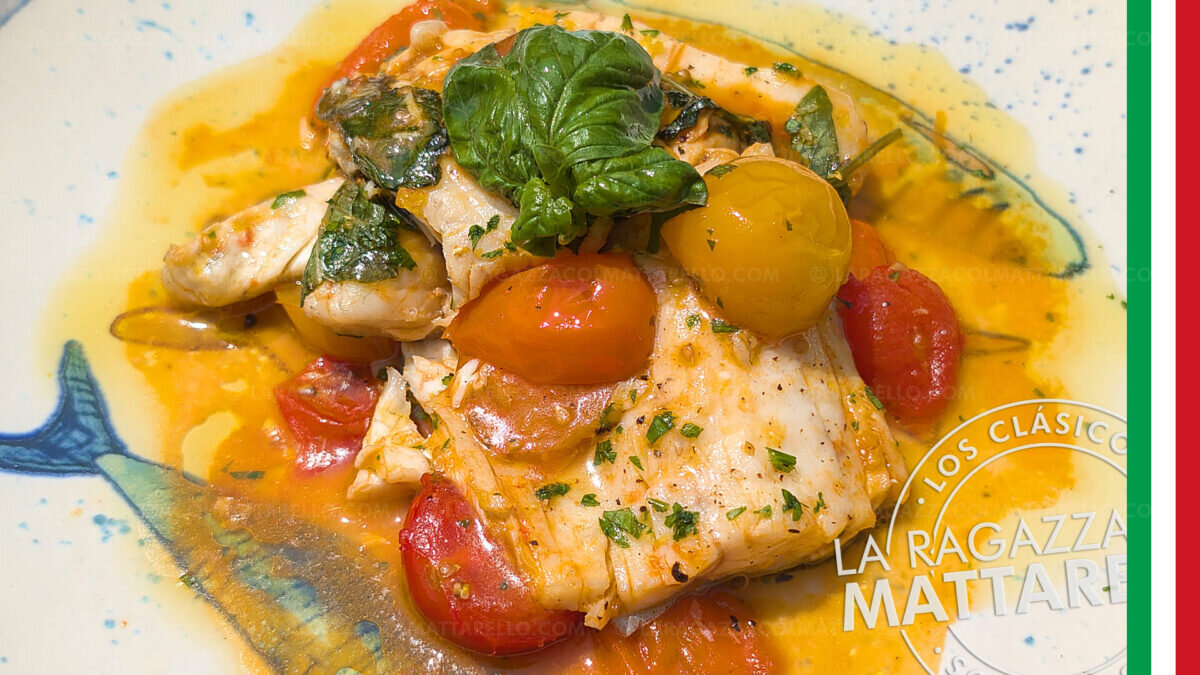 White fish acqua pazza: light Neapolitan video recipe in 3 minutes