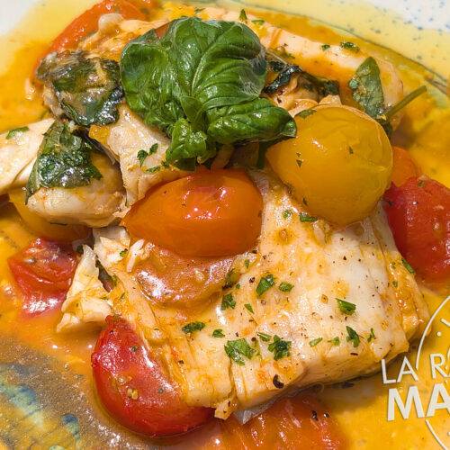 Pescado blanco a la acqua pazza: video receta ligera napolitana en 3 minutos