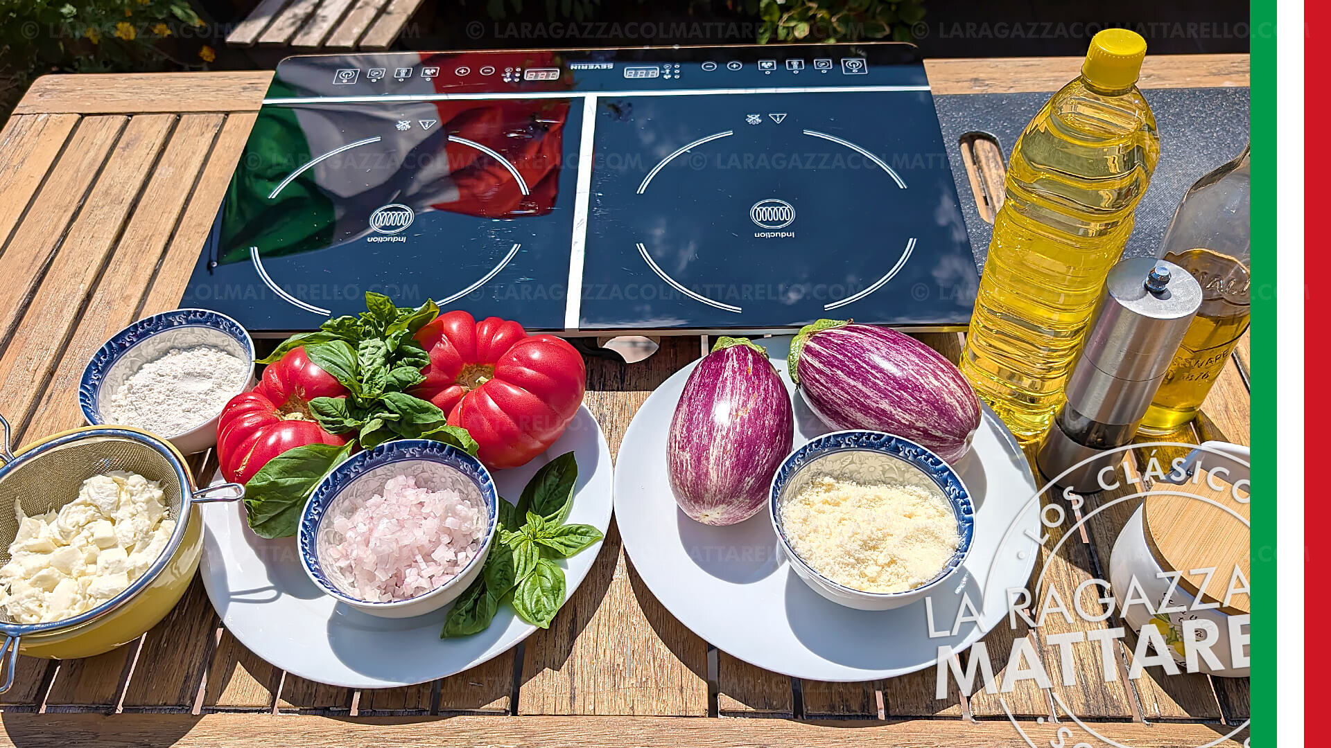 Berenjenas a la parmesana (Parmigiana di melanzane): La receta italiana auténtica paso a paso ~ Recetas Segundos  ~ La ragazza col mattarello
