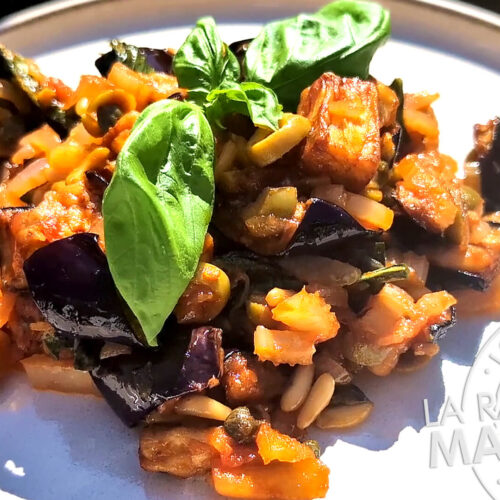Caponata siciliana - El auténtico guiso agridulce de berenjenas de la cocina italiana