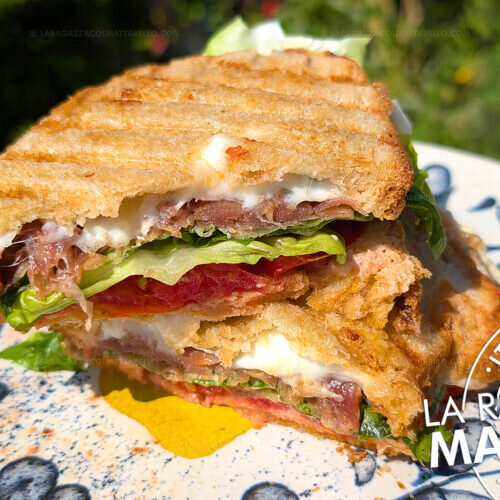 Zingara ischitana: receta del sandwich italiano que triunfa en Ischia ~ Italo bocatas Paso a paso en tres minutos Recetas  ~ La ragazza col mattarello