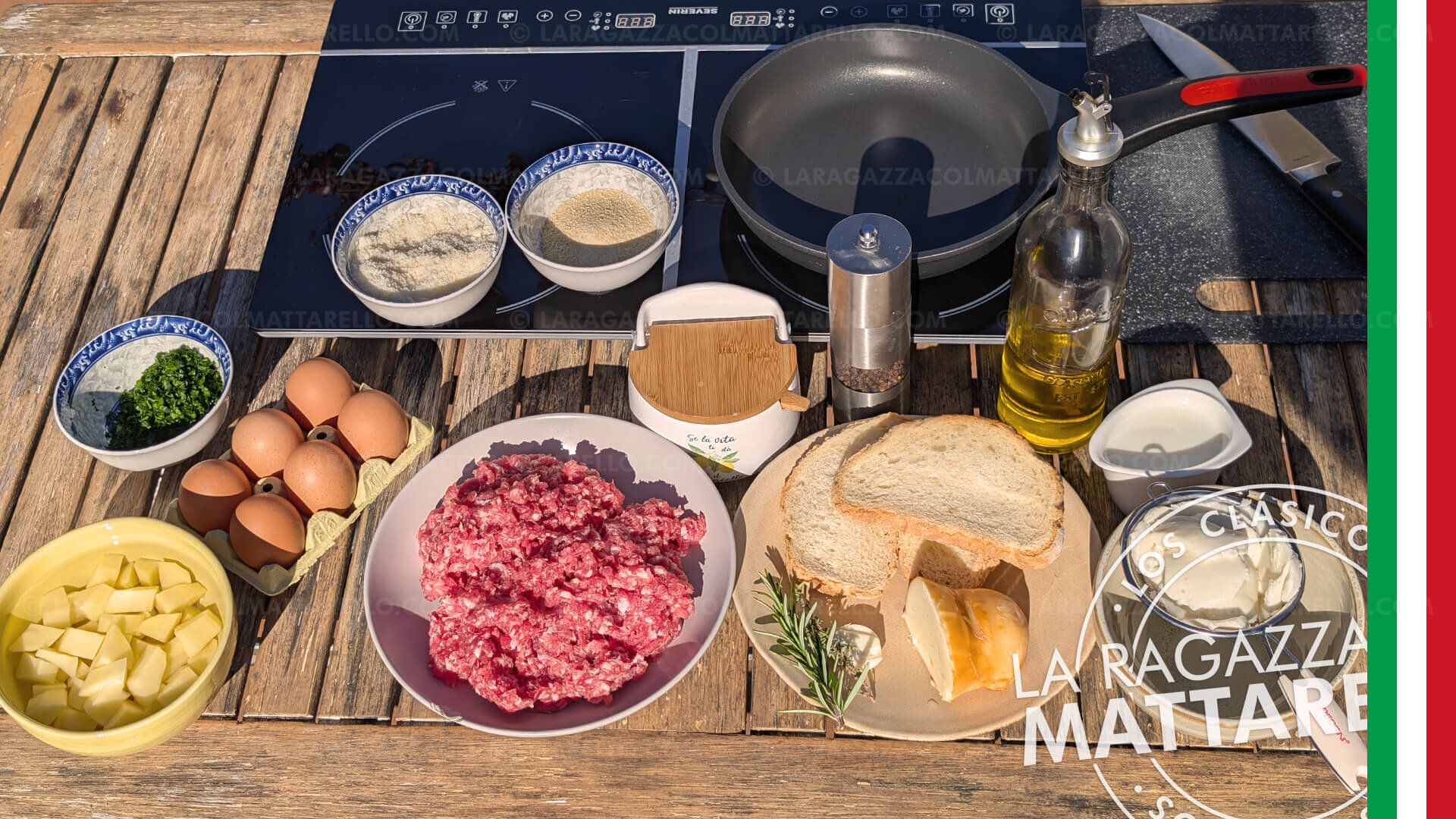 Pastel de carne italiano (Polpettone) relleno: receta de la abuela ~ Recetas Segundos  ~ La ragazza col mattarello