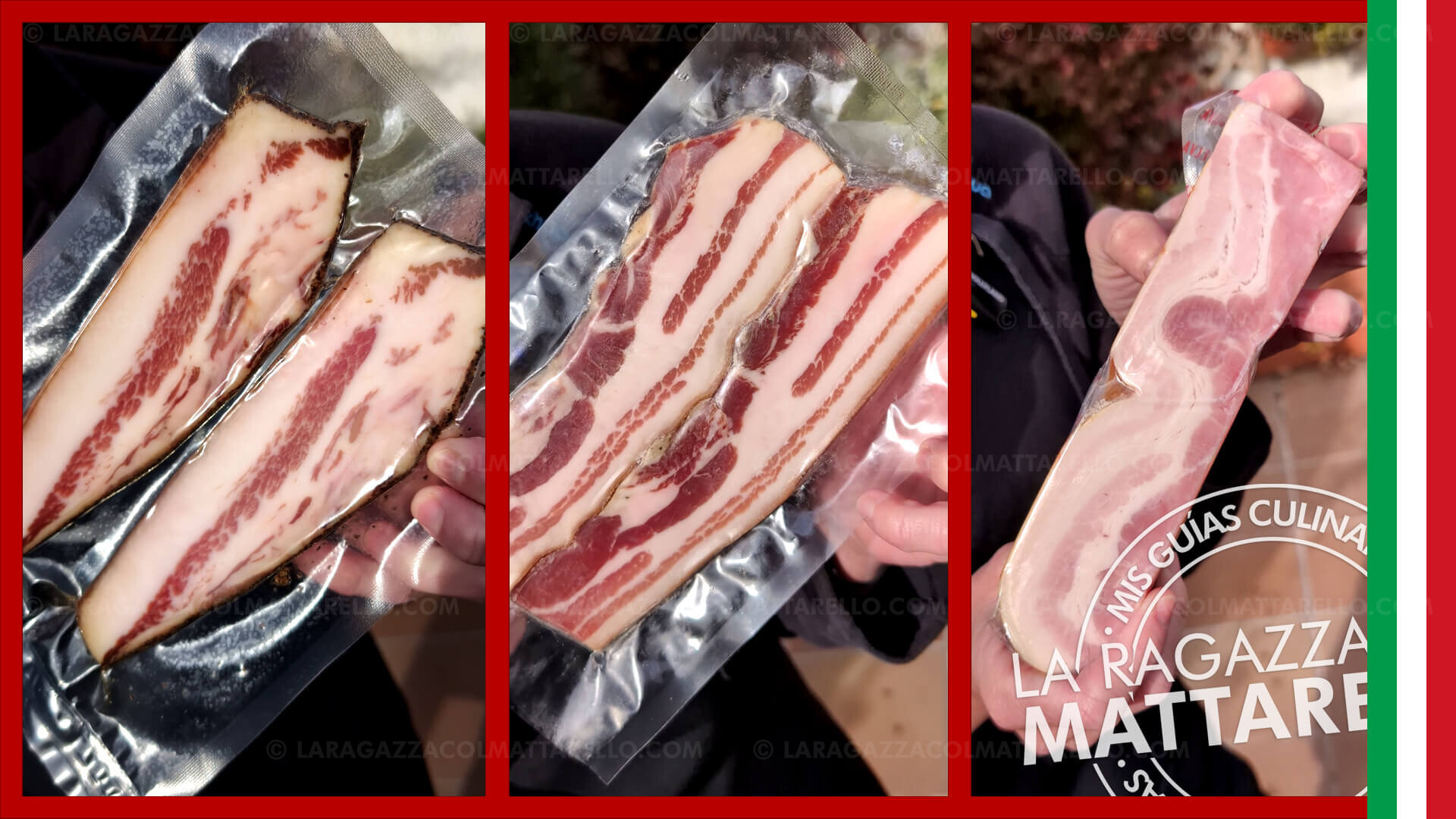 Guanciale, panceta y beicon: diferencias y cuándo usar cada uno