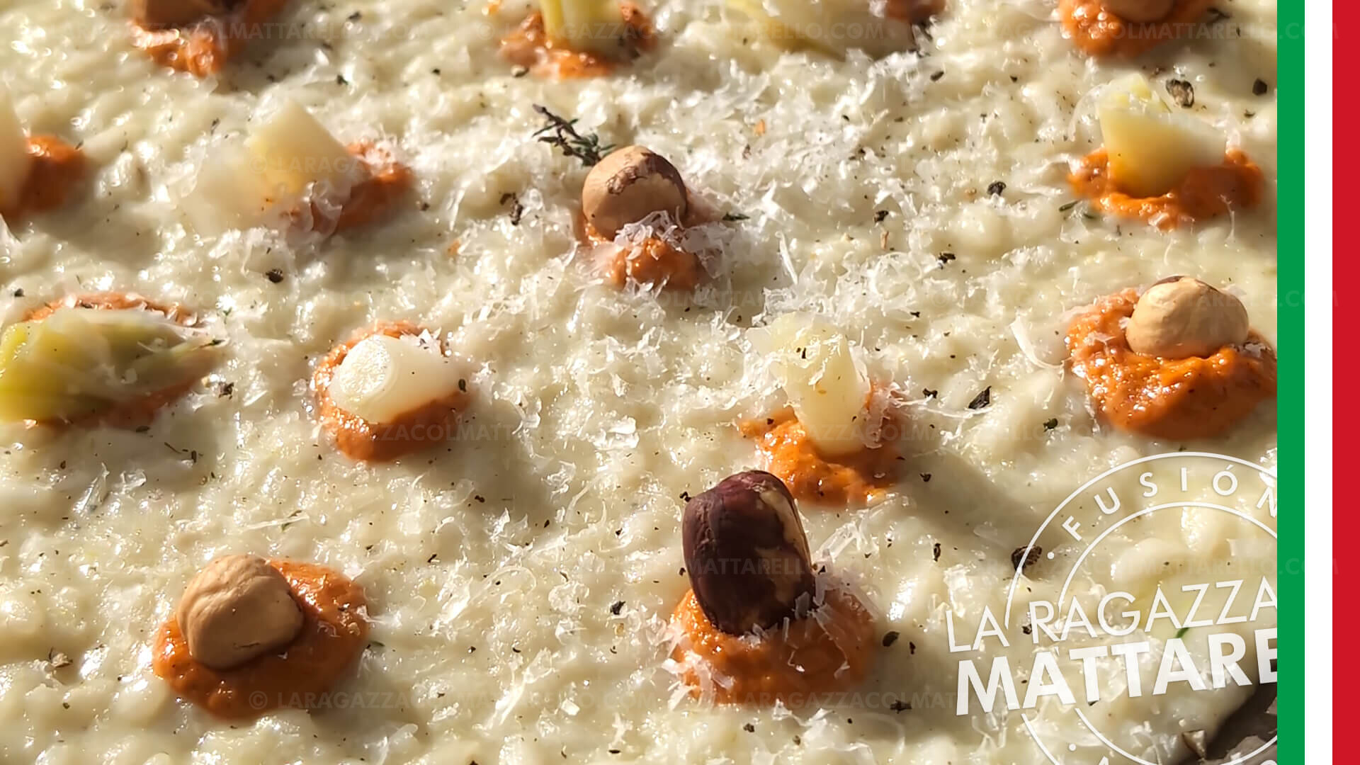 Risotto de calçots con romesco y avellanas tostadas: la receta fusión definitiva