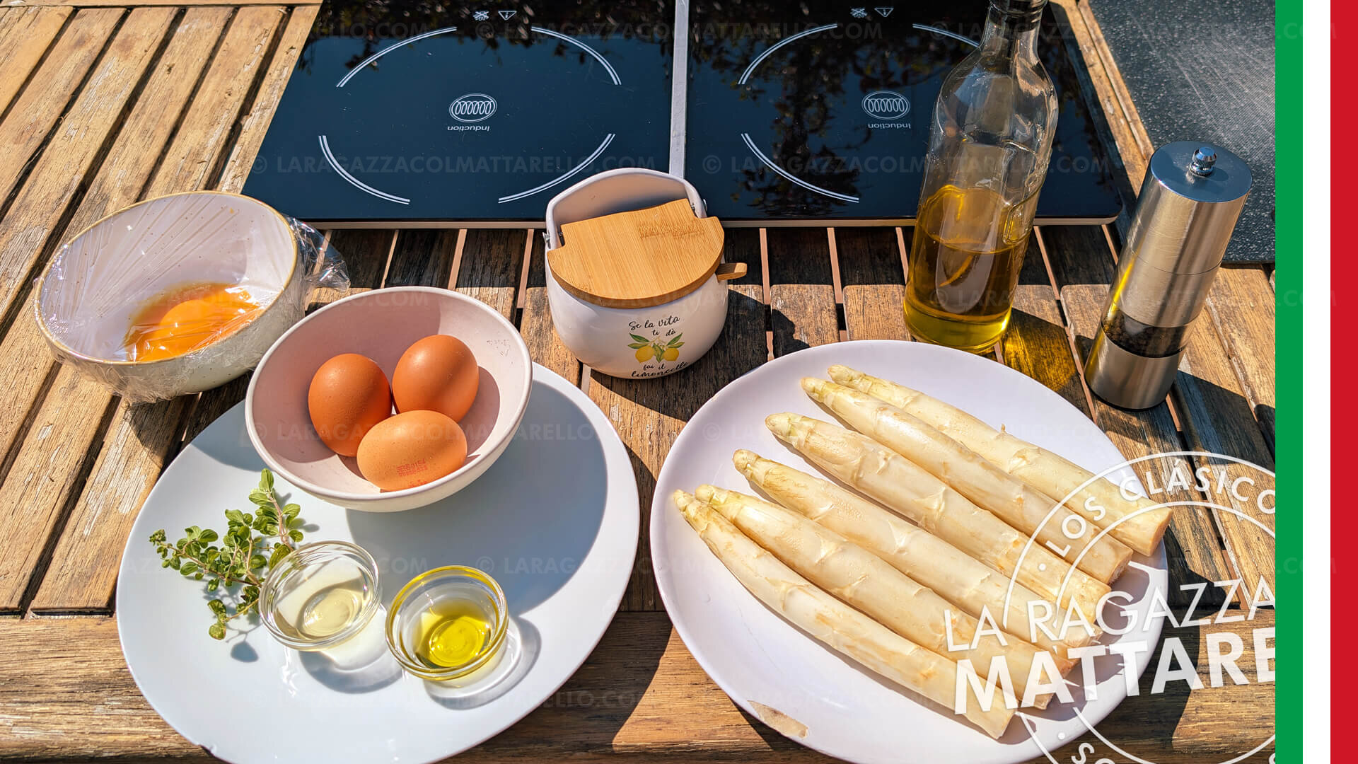 Espárragos a la veneta: receta de espárragos blancos con salsa de huevo ~ Guarniciones Paso a paso en tres minutos Recetas  ~ La ragazza col mattarello