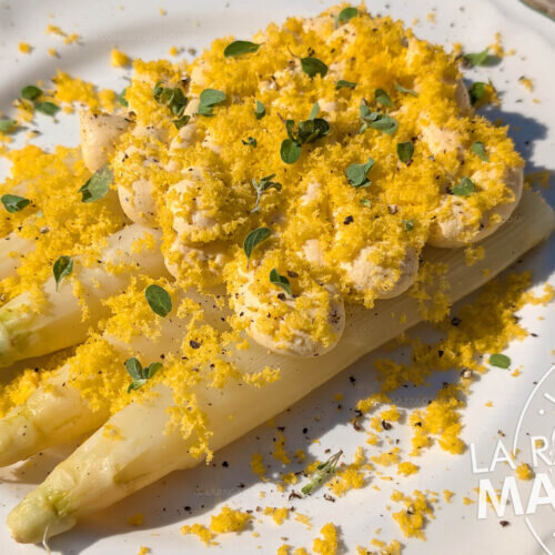 Espárragos a la veneta - receta de espárragos blancos con salsa de huevo
