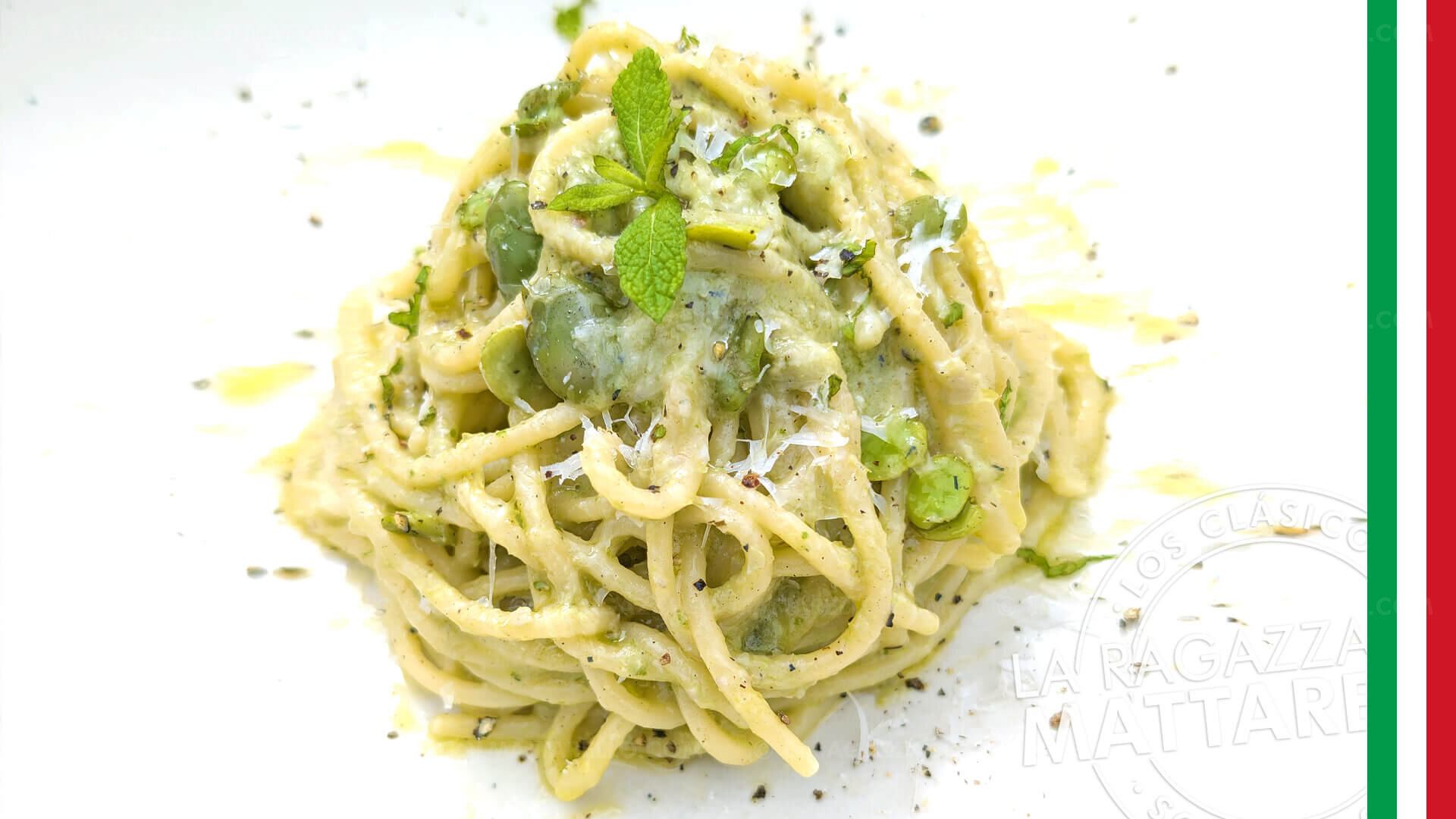 Pasta con habas y pecorino: receta tradicional con un toque de brasa