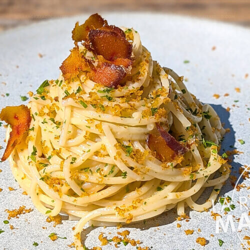 Espaguetis con botarga (huevas de mújol) - la auténtica receta sarda