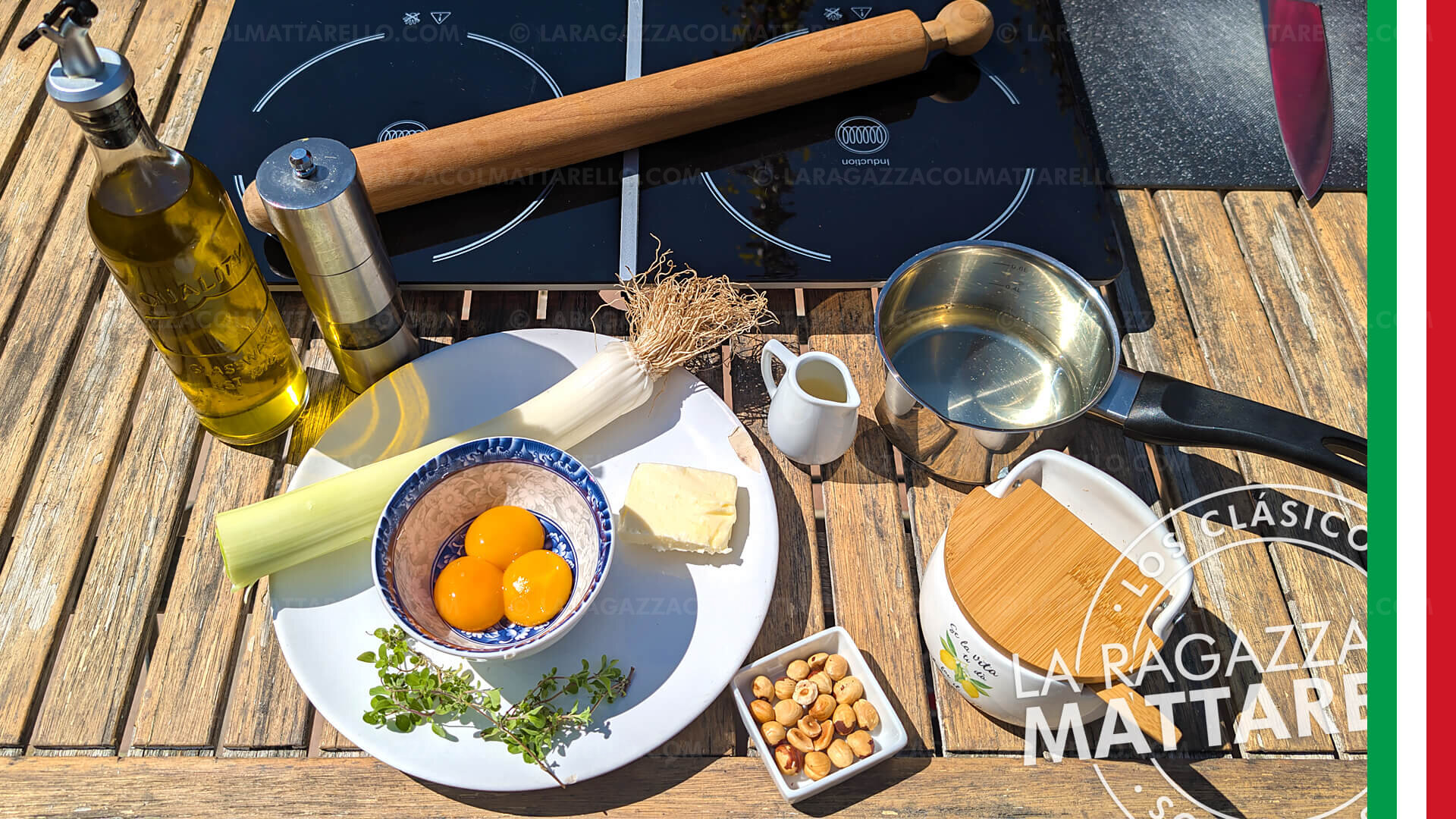 Puerros confitados con sabayón salado y avellanas tostadas (receta gourmet fácil) ~ Entrantes Paso a paso en tres minutos Recetas  ~ La ragazza col mattarello