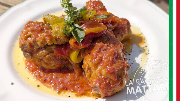 Pollo con pimientos a la romana: la receta auténtica