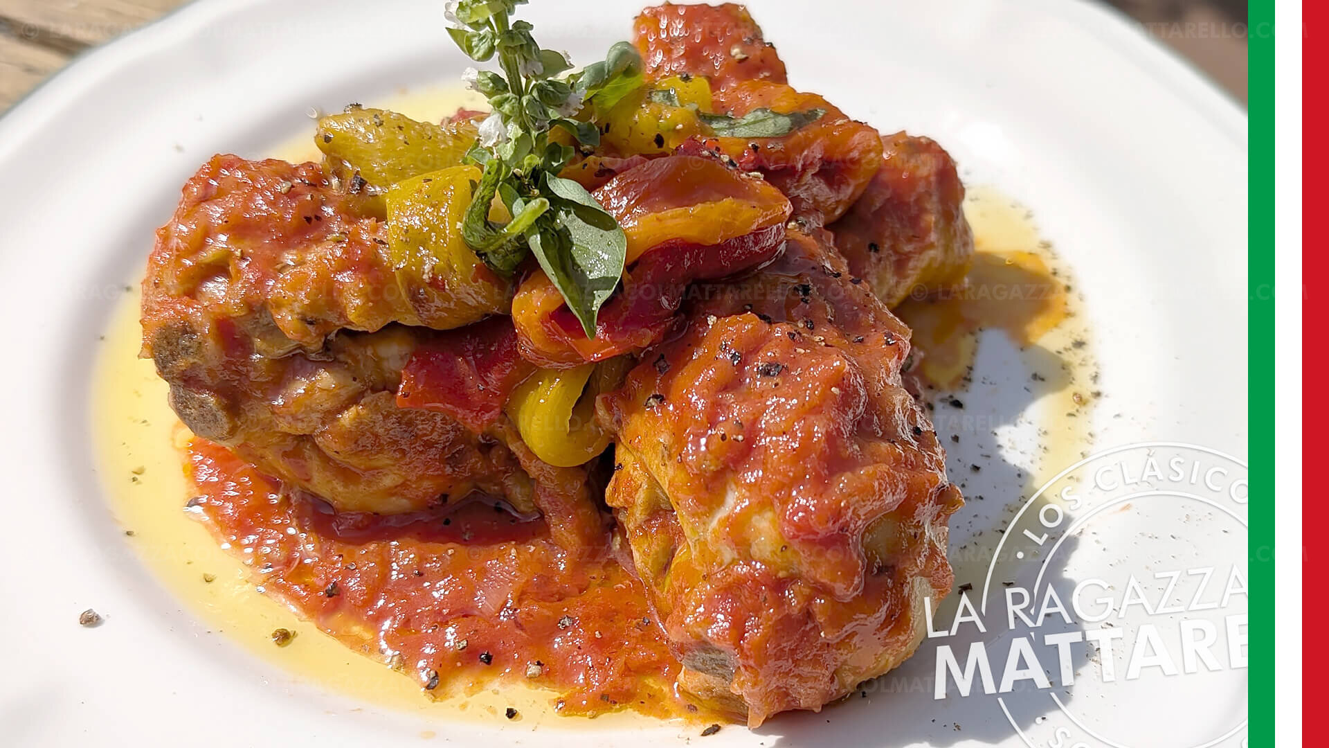 Pollo con pimientos a la romana: la receta auténtica